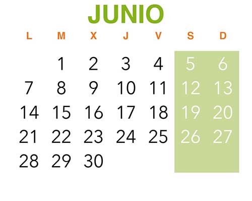 Calendario VinuesAventura. Junio